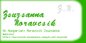 zsuzsanna moravcsik business card